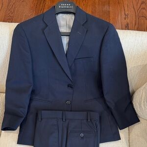 Bruno Piattelli Men's Navy Suit Jacket with Tallia Navy Wool Trousers